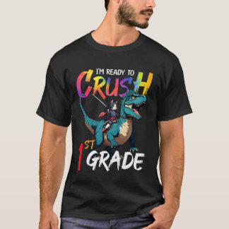 T-shirt Je suis prêt à écraser le chat de rentrée en 1re a