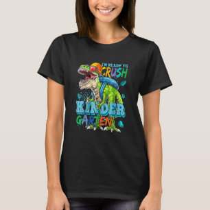 T-shirt Je suis prêt à écraser le dinosaure de jardin d'en
