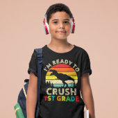 T-shirt Je suis prêt à écraser le Dinosaure de première an