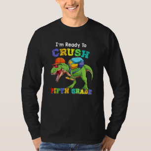 T-shirt Je suis prêt à écraser le retour à l'école en cinq