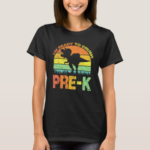 T-shirt Je suis prêt à écraser Pré K Rex Dinosaur Retour À