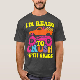 T-shirt Je suis prêt à écraser un camion monstre de cinqui