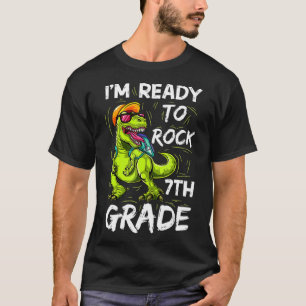 T-shirt Je suis prêt à rocher des vêtements de Dinosaure d