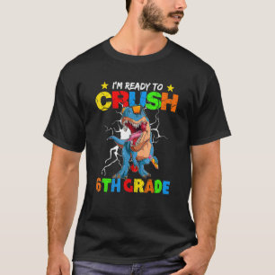 T-shirt Je suis prêt Crush 6e année Dabbing Unicorn Retour