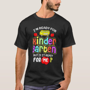 T-shirt Je suis prêt Maternelle Retour À L'école Élève Ens