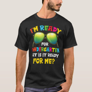 T-shirt Je suis prêt pour la maternelle Retour à l'école S