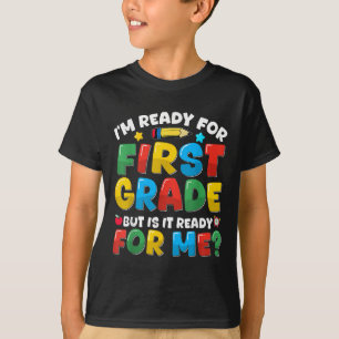 T-shirt Je suis prêt pour la première année Retour à l'éco