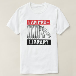 T-shirt Je suis pro-bibliothèque