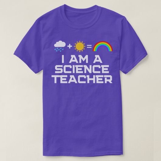 T-shirt Je suis professeur de sciences (Design devant)