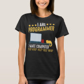 T-shirt Je suis programmeur Cat Coding Computer Party (Devant)