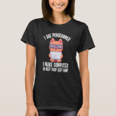 T-shirt Je suis programmeur Cat Engineer Coder Logiciel De (Devant)