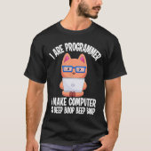 T-shirt Je suis programmeur Cat Engineer Coder Software De (Devant)