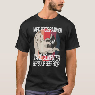 T-shirt Je Suis Programmeur Informatique Cat Software Deve
