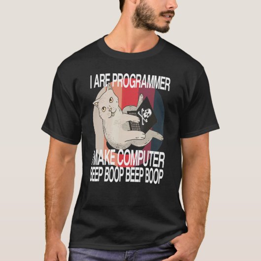 T-shirt Je Suis Programmeur Informatique Cat Software Deve (Devant)