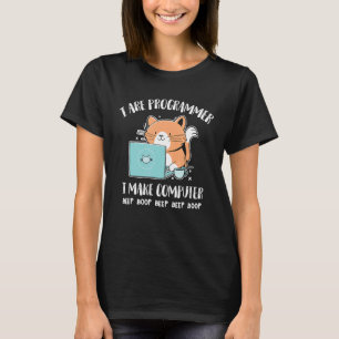 T-shirt Je suis programmeur Je fais Boop de bip d'ordinate