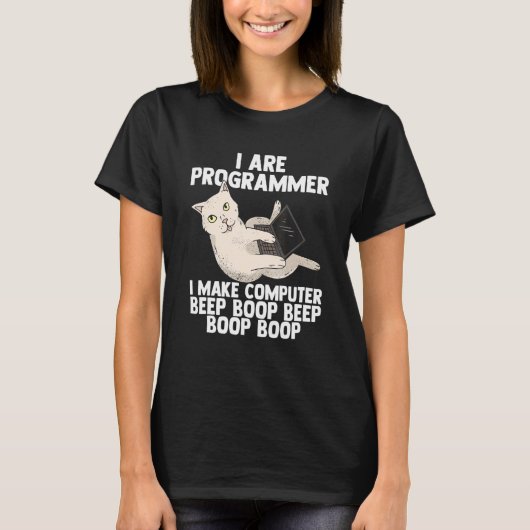 T-shirt Je suis programmeur Je fais programmeur informatiq (Devant)