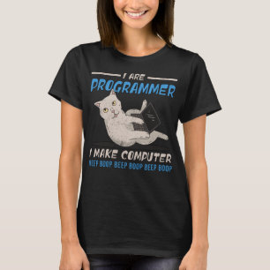 T-shirt Je Suis Programmeur Je Fasse Boop Bep Ordinateur C