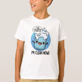 T-shirt Je suis Propre Maintenant Drôle Drôle Addicté À Pu (Devant)