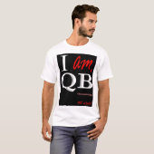 T-shirt JE SUIS QB (Queensbridge) - blanc noir (Devant entier)