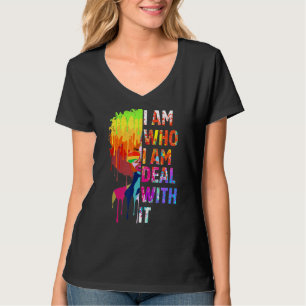 T-shirt Je Suis Qui Je M'Occupe De Ça Reine Noire Lady Nat