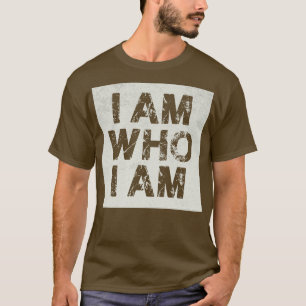 T-shirt Je Suis Qui Je Suis Vintage Blanc