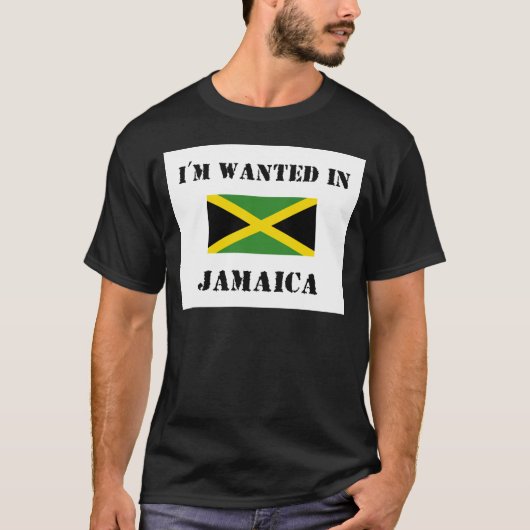 T-shirt Je suis Recherché Jamaïque (Devant)