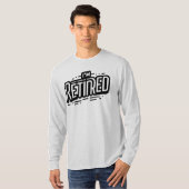 T-SHIRT JE SUIS RETIRÉE (Devant entier)