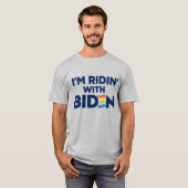 T-shirt Je suis Ridin With Biden 2024 LGBTQ (Devant entier)
