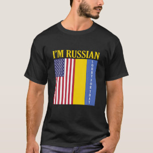 T-shirt Je Suis Russe Désolé Pour Ça - Je Suis Avec L'Ukra