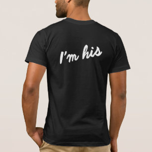 T-SHIRT JE SUIS SA CHEMISE DE COUPLES DE MARIAGE HOMOSEXUE