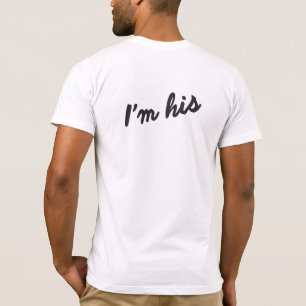 T-SHIRT JE SUIS SA CHEMISE DE COUPLES DE MARIAGE HOMOSEXUE