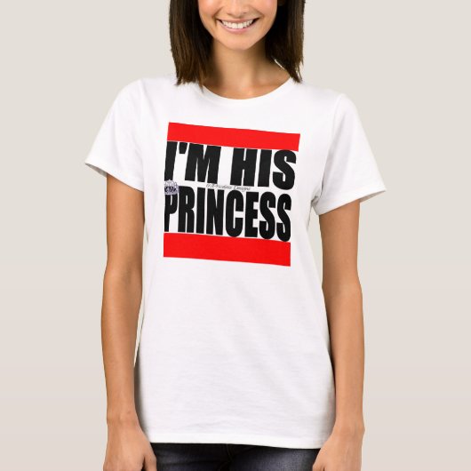 T-shirt Je suis sa princesse (Devant)