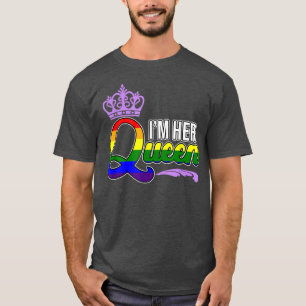 T-shirt Je suis Sa Reine Lesbiennes Lesbiennes Mois Suppor
