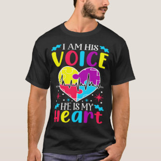 T-shirt Je suis sa voix Autisme Enfant Sensibilisation Cho