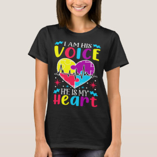 T-shirt Je suis sa voix Autisme Enfant Sensibilisation Cho