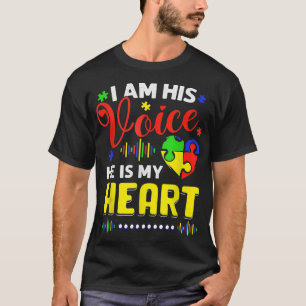 T-shirt Je suis sa voix, il est mon cœur, sensibilisation