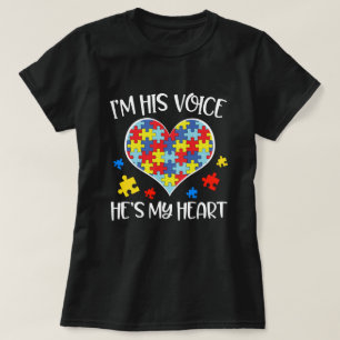T-shirt Je suis sa voix qu'il est mon cadeau de citation