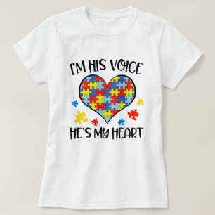 T-shirt Je suis sa voix qu'il est mon cadeau de citation