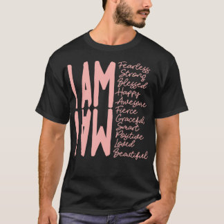 T-shirt Je suis sans peur Je suis fort Je suis béni