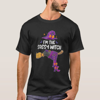 T-shirt Je suis Sassy Witch Funny Halloween Matching Group