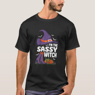 T-shirt Je suis Sassy Witch Halloween Matching Group Costu