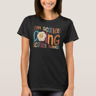 T-shirt Je suis Scarlett Faire Scarlett Things Super Retro