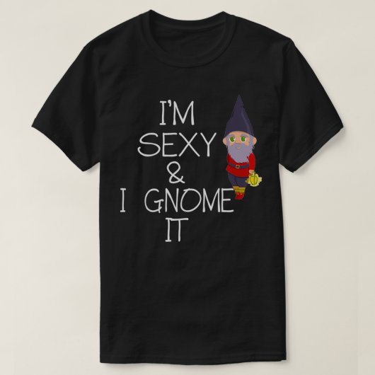 T-shirt Je suis sexy et je l'engome (Design devant)