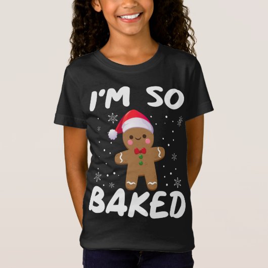 T-Shirt Je suis si cuit en pain d'épices homme Noël Santa  (Devant)