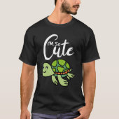 T-shirt Je suis si mignonne Turtle Kids Turtle (Devant)