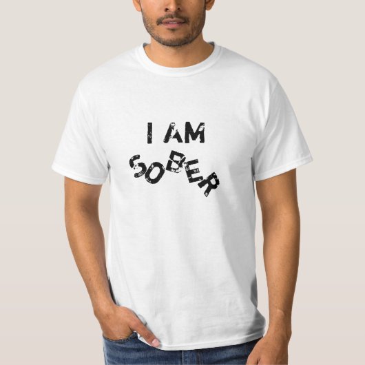 T-shirt Je suis sobre (Devant)