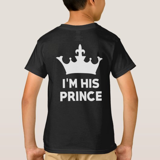T-shirt Je suis son Prince (Dos)