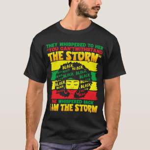 T-shirt Je Suis Storm Black History Afro Girl Meme