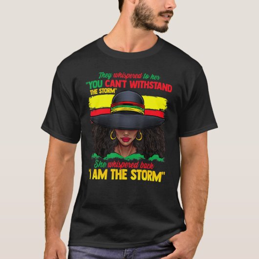 T-shirt Je Suis Storm Black History Queen Melanin Afro Fr (Devant)
