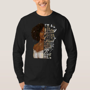 T-shirt Je suis Street Black Girl May Birthday Mère's Day